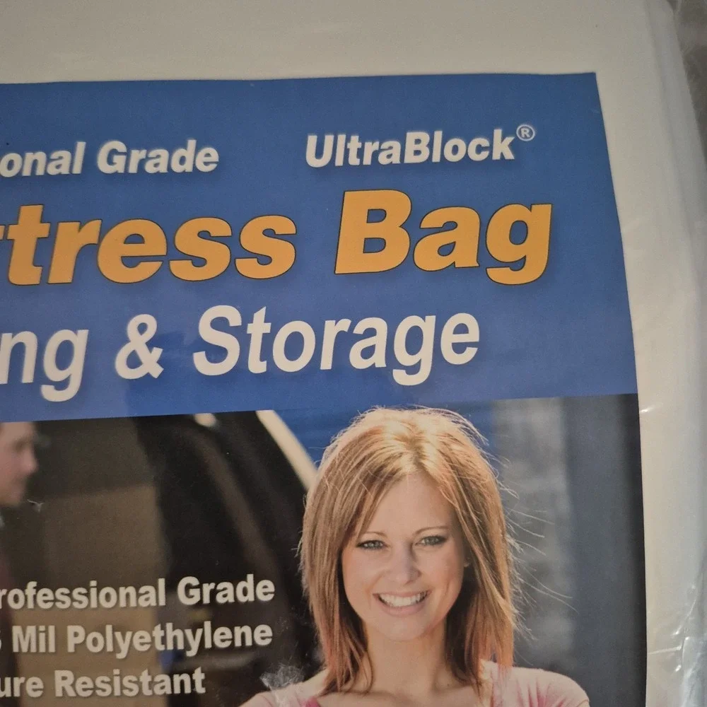Ultra Block Full Mattress Bag for Moving and Storage Professional Grade 6 MIL